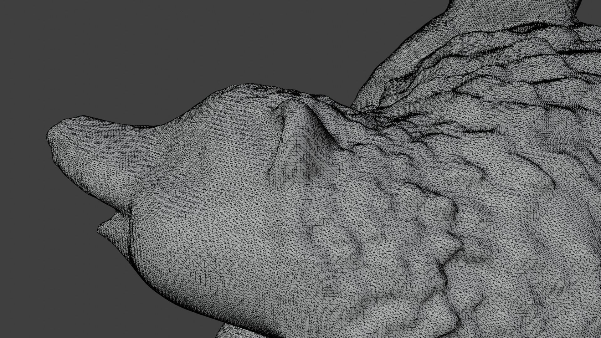 Garden Hedgehog statue 3D print model_14