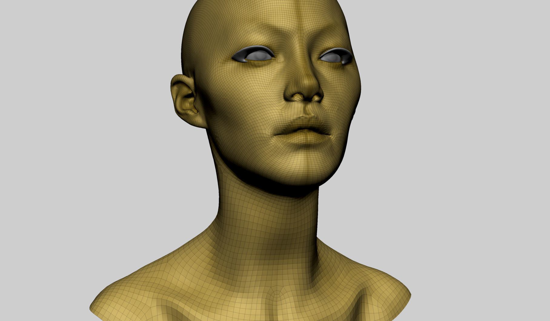 Female Head v7 3D model_9