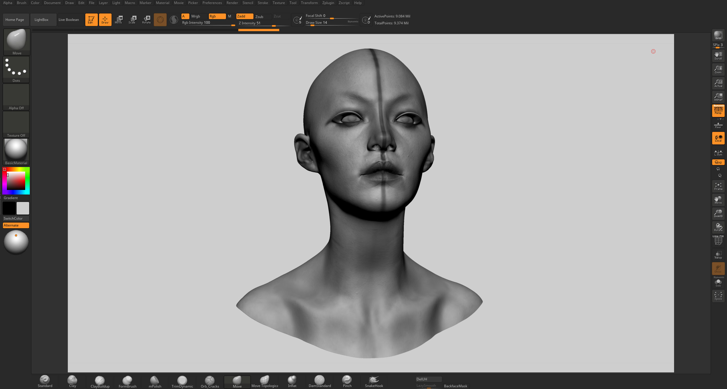 Female Head v7 3D model_12