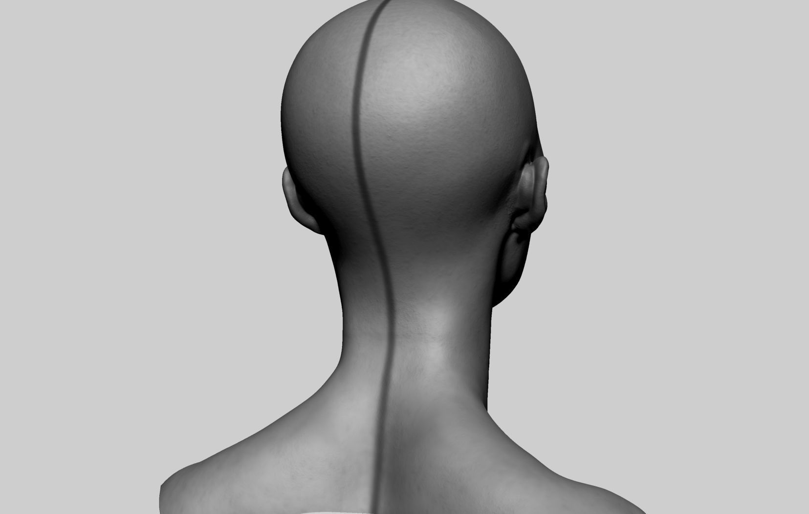 Female Head v7 3D model_3
