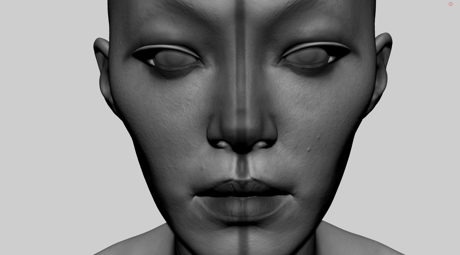Female Head v7 3D model_8