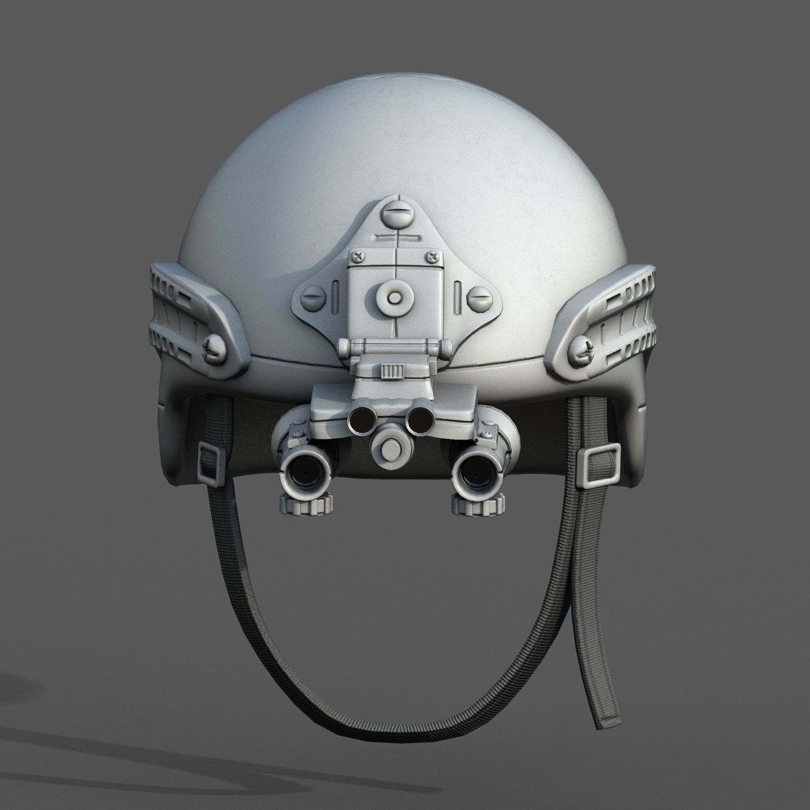 Helmet scifi fantasy futuristic technology fantasy  Low-poly 3D model_7