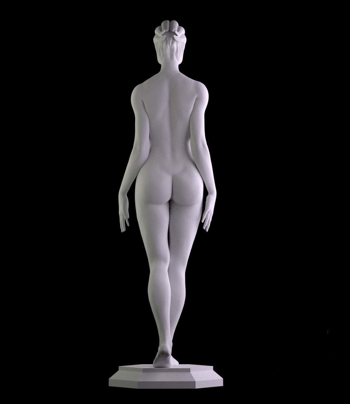 Mass Effect Morinth 3D print files nude statue figure 3D 3D print model_1