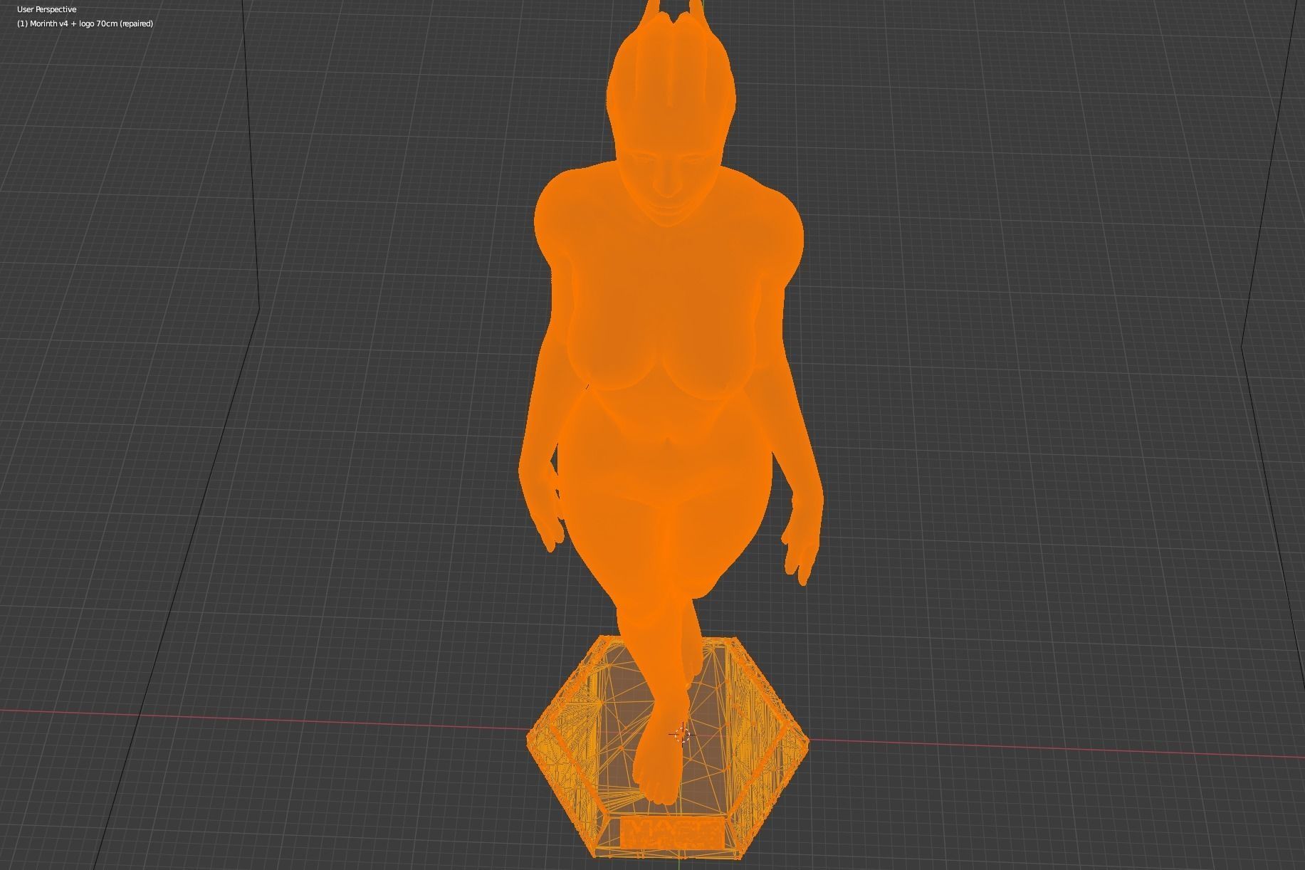 Mass Effect Morinth 3D print files nude statue figure 3D 3D print model_5