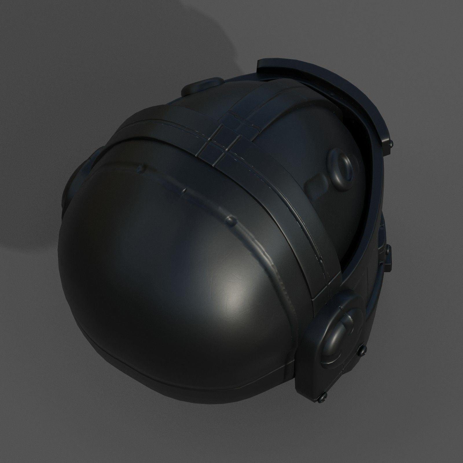 Helmet military combat soldier armor  Low-poly 3D model_3