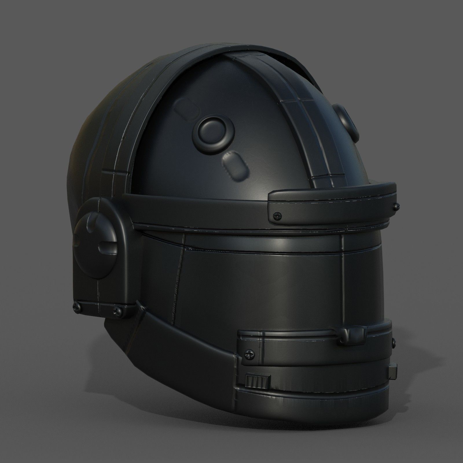 Helmet military combat soldier armor  Low-poly 3D model_4