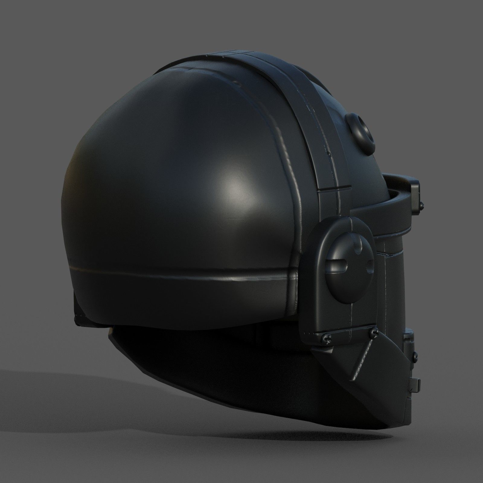 Helmet military combat soldier armor  Low-poly 3D model_2