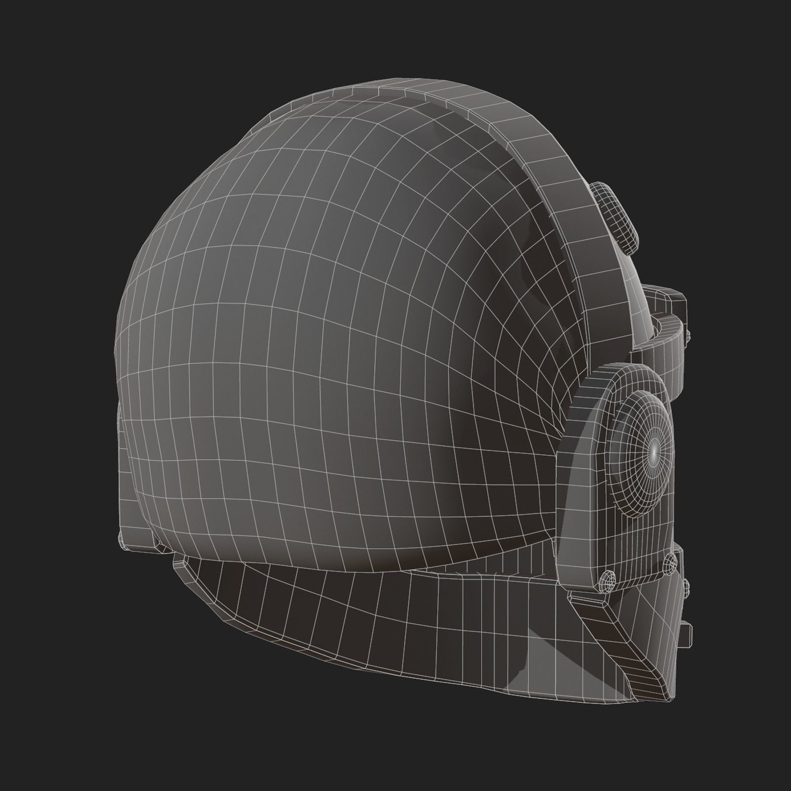 Helmet military combat soldier armor  Low-poly 3D model_11