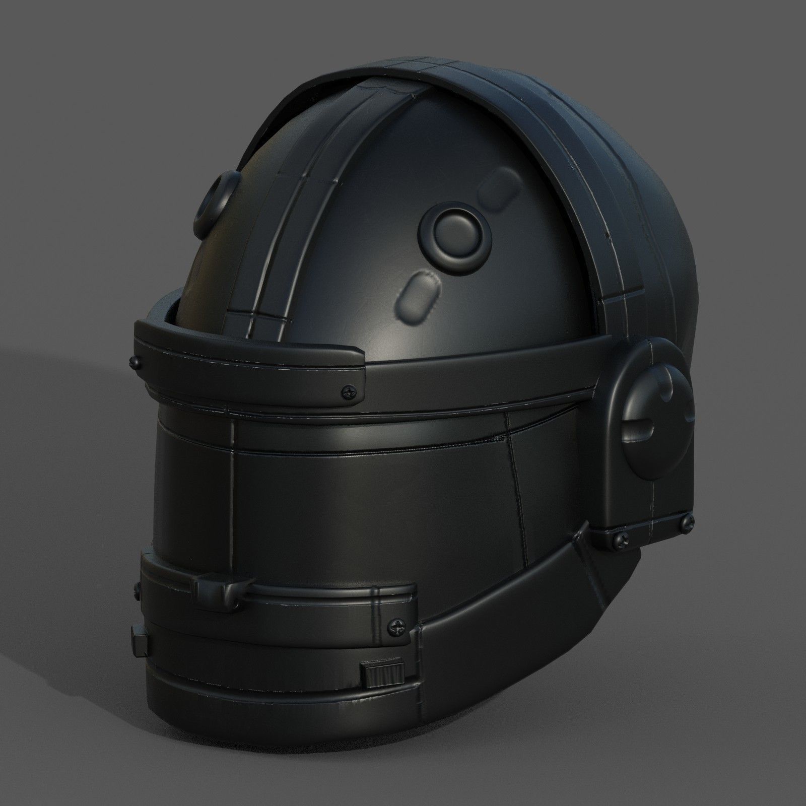 Helmet military combat soldier armor  Low-poly 3D model_8