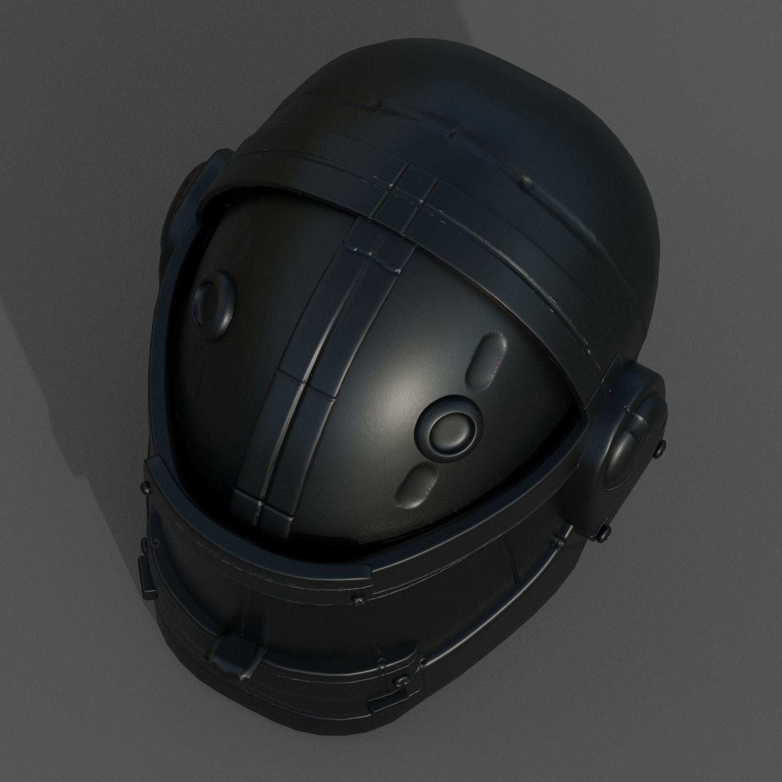 Helmet military combat soldier armor  Low-poly 3D model_6