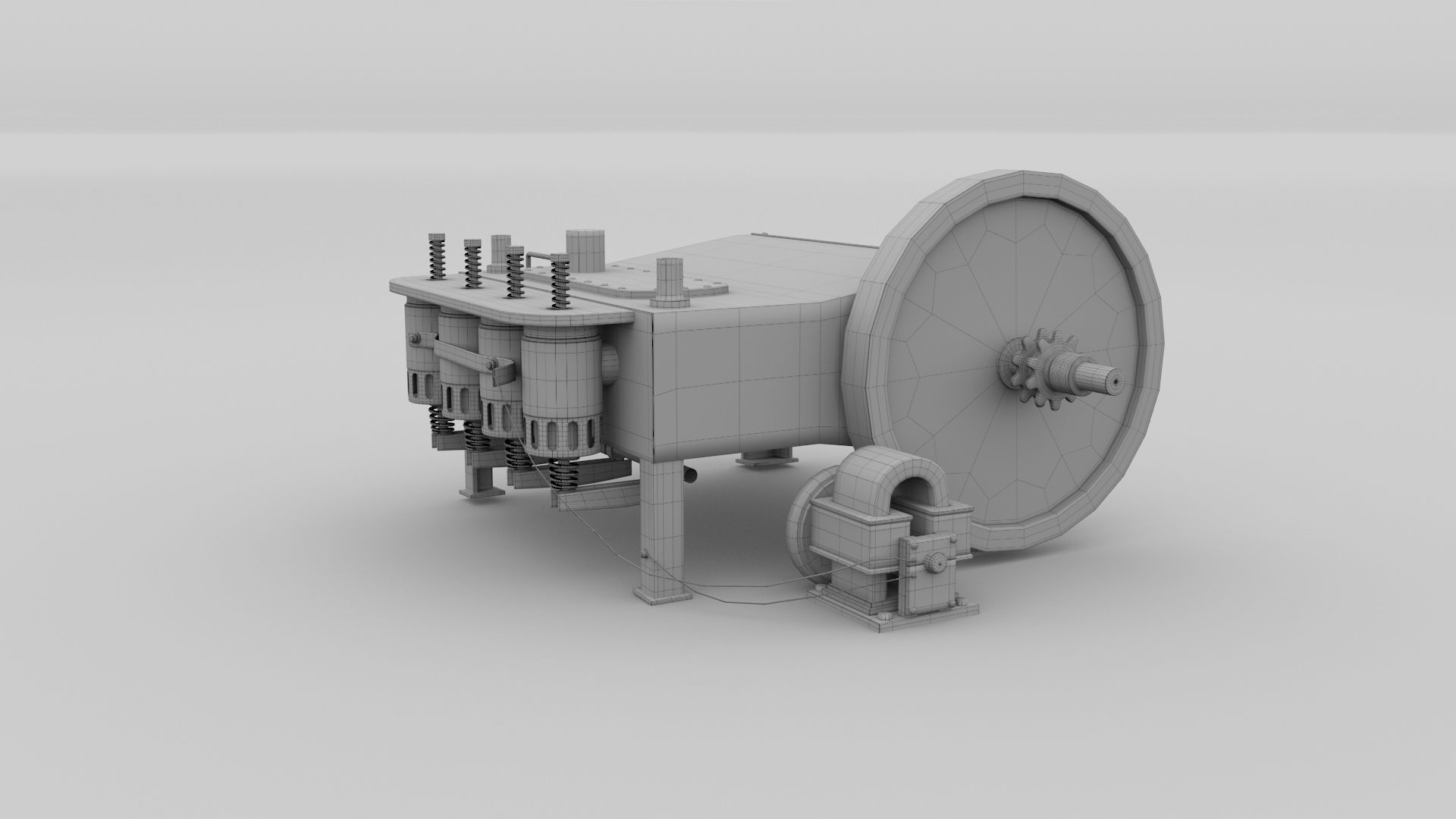 Wright Flyer Engine 3D model_19