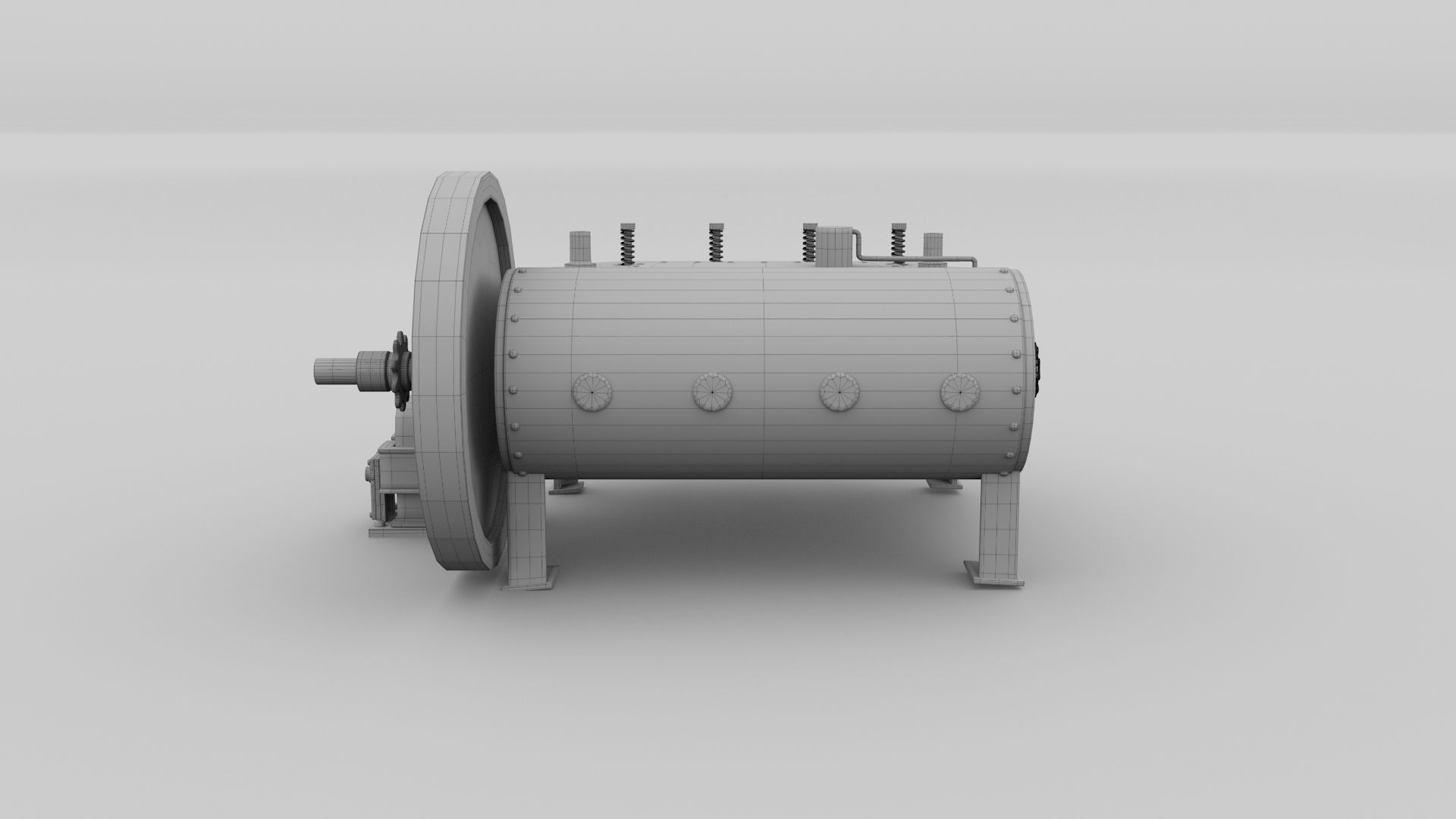 Wright Flyer Engine 3D model_23