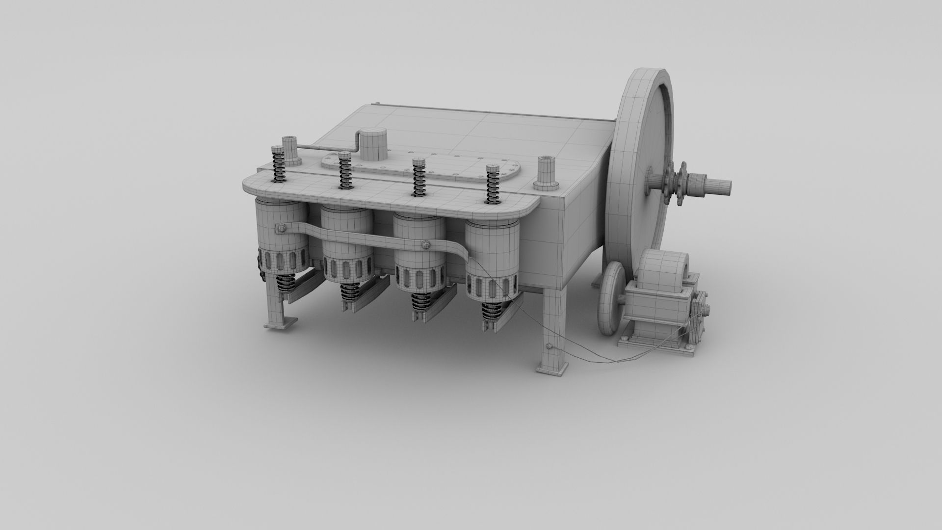 Wright Flyer Engine 3D model_15