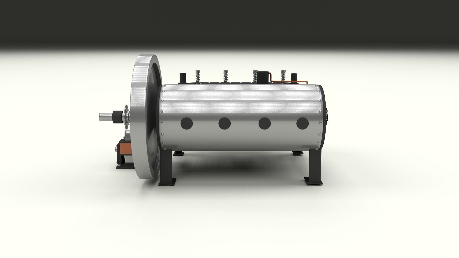 Wright Flyer Engine 3D model_5