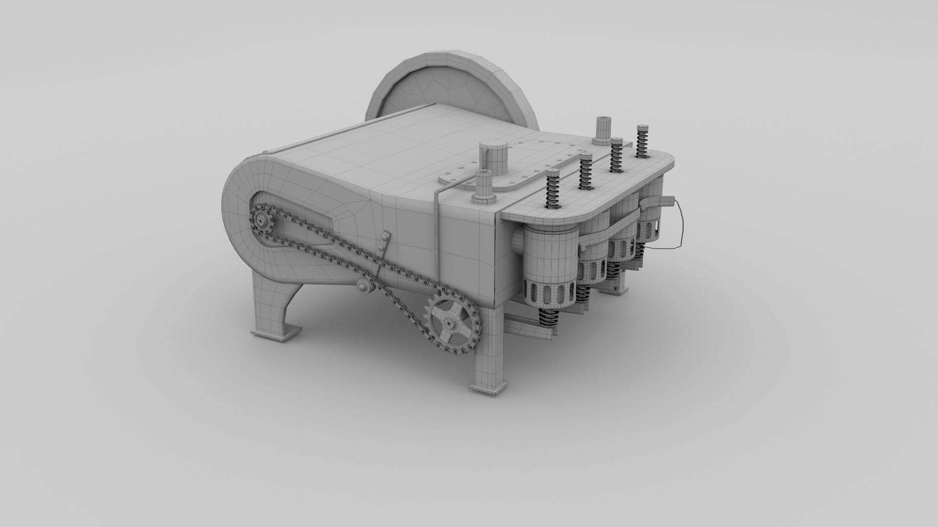 Wright Flyer Engine 3D model_18