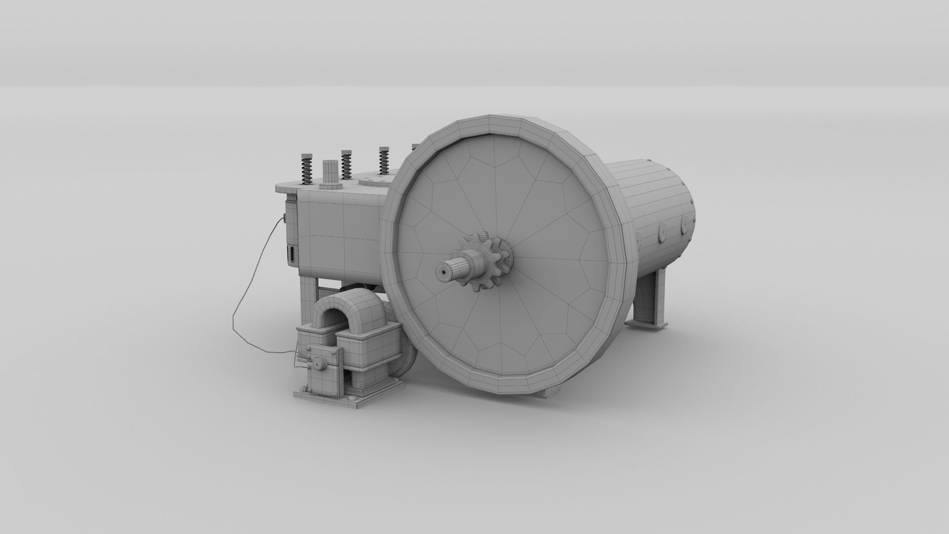 Wright Flyer Engine 3D model_14