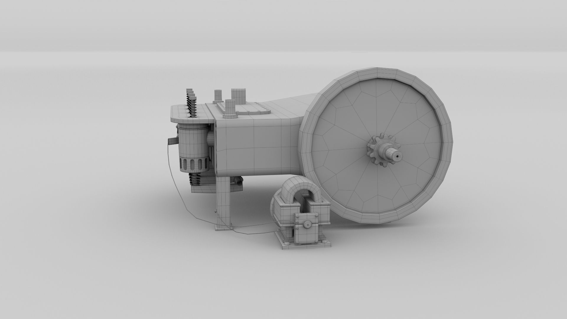 Wright Flyer Engine 3D model_24