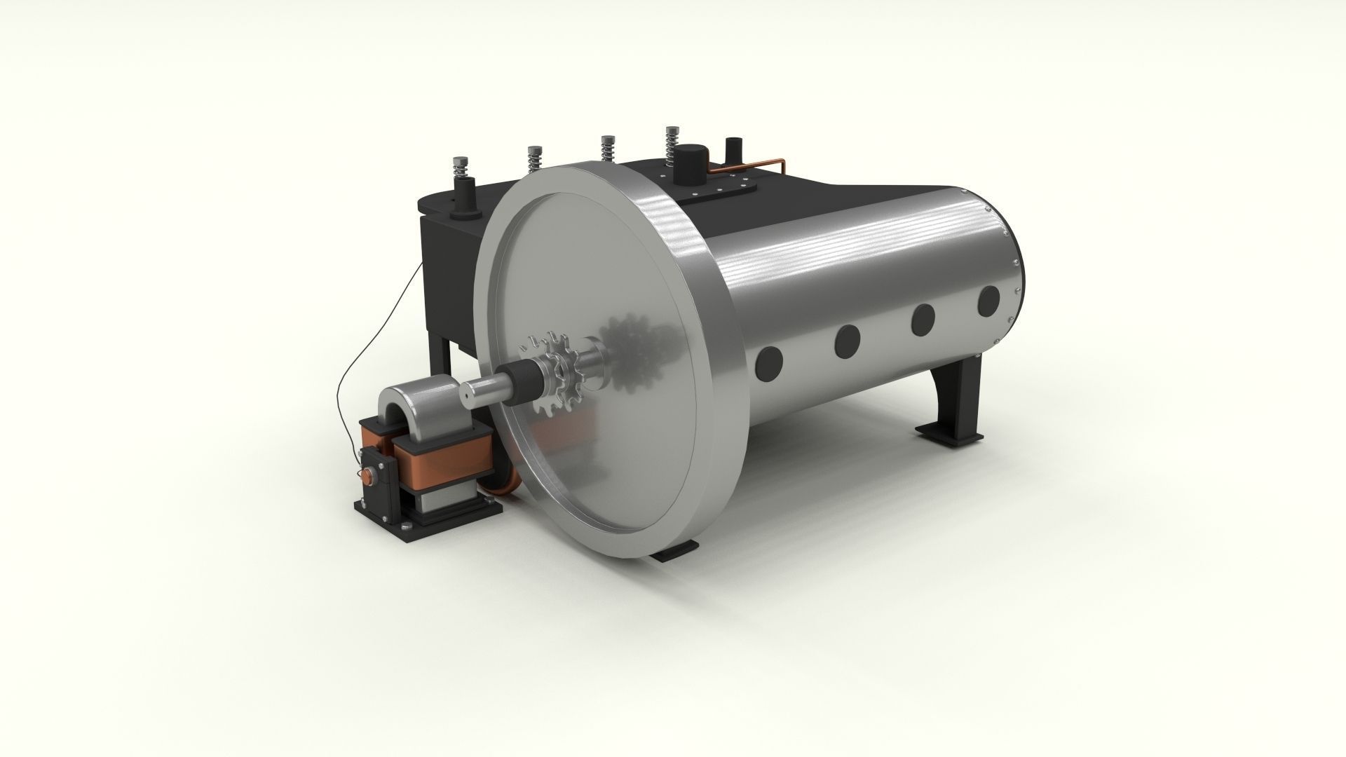 Wright Flyer Engine 3D model_11