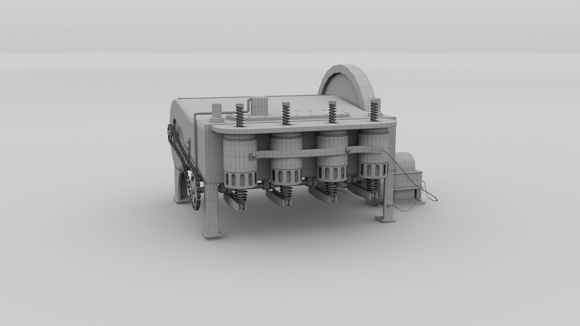 Wright Flyer Engine 3D model_17
