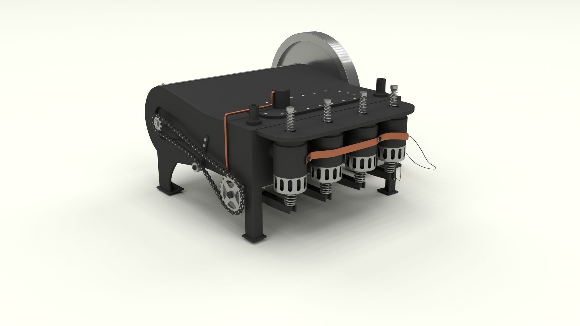 Wright Flyer Engine 3D model_10