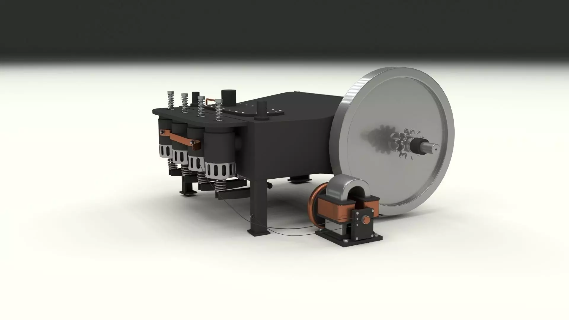 Wright Flyer Engine 3D model_0