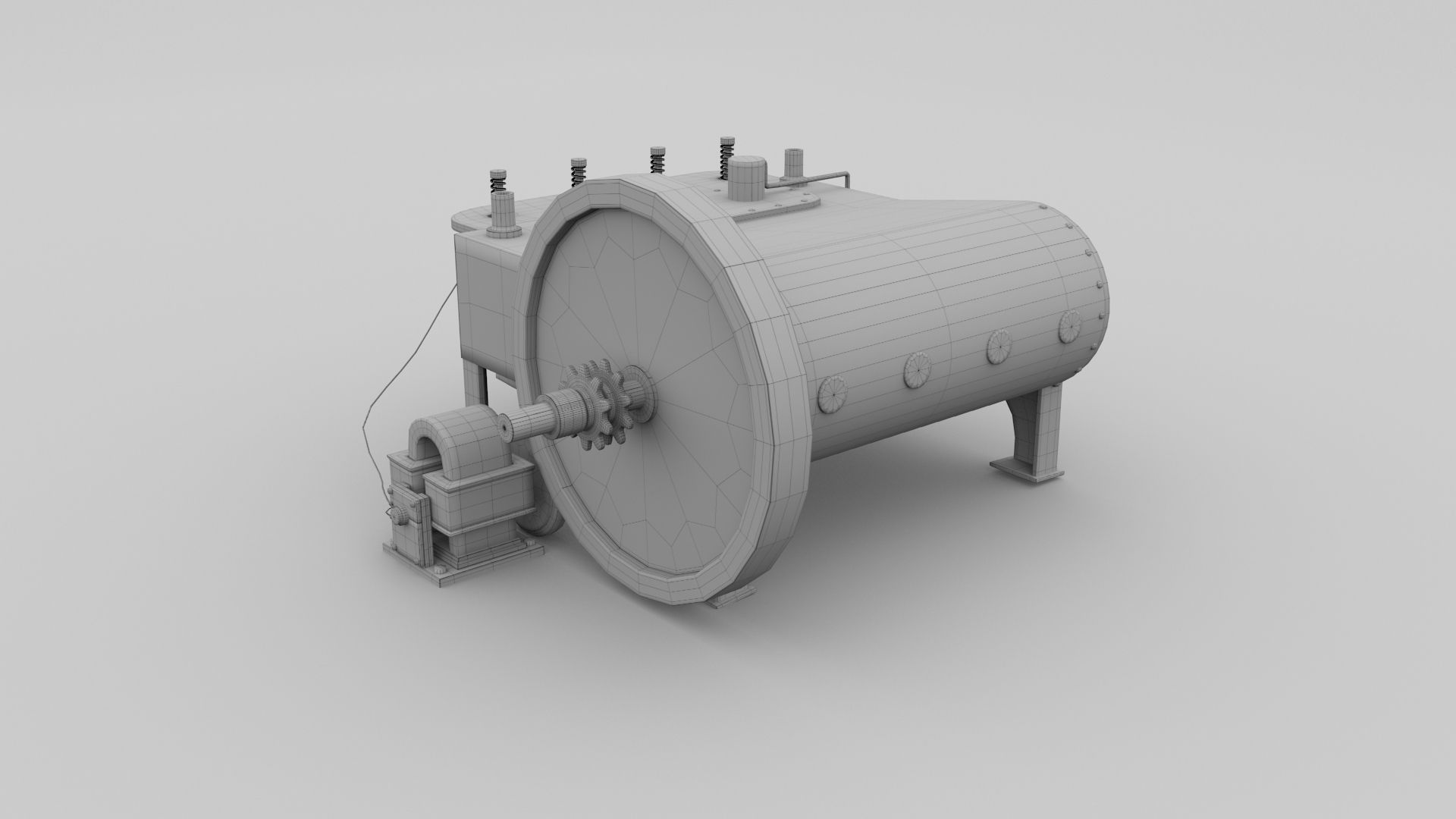 Wright Flyer Engine 3D model_27