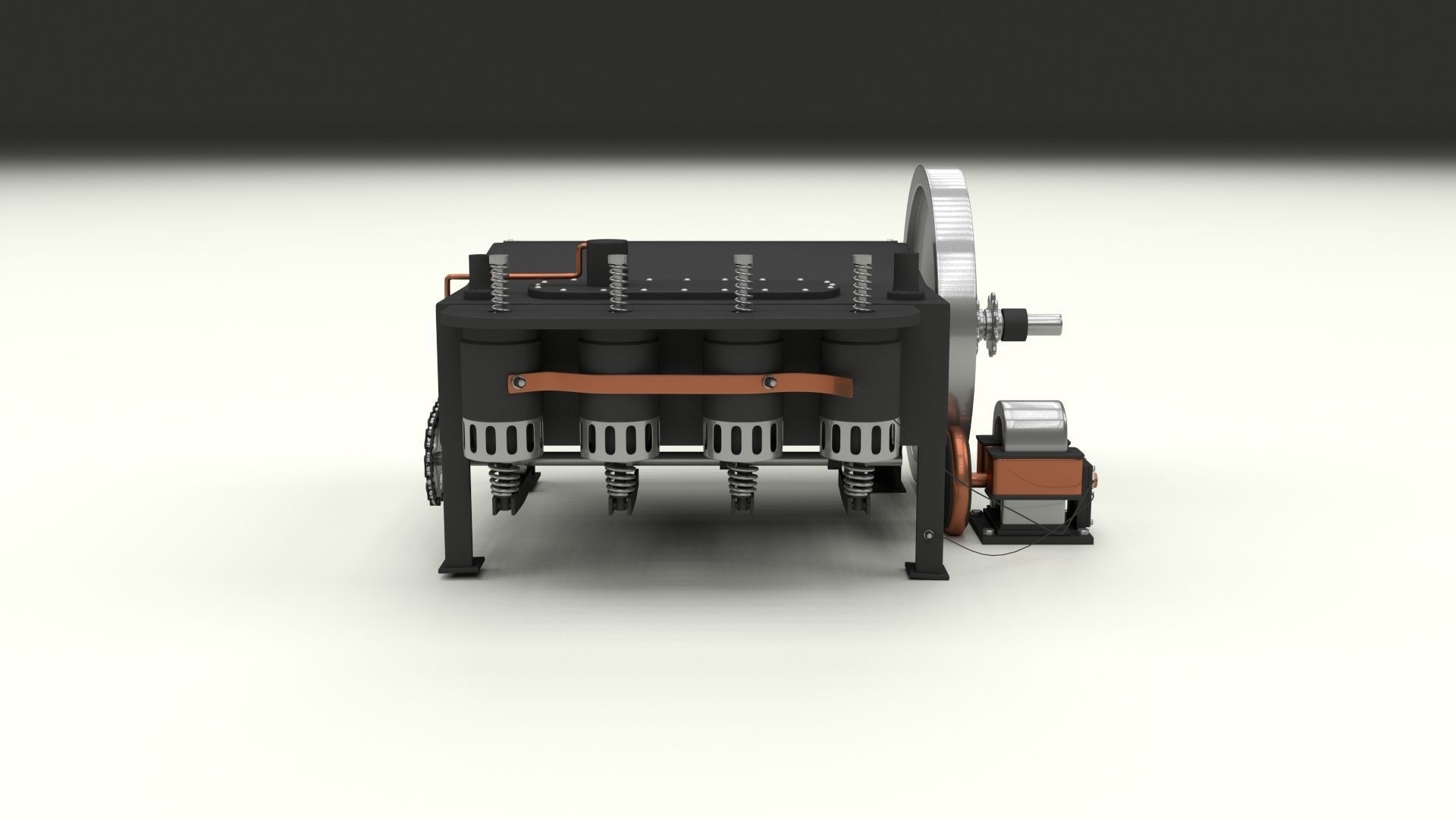 Wright Flyer Engine 3D model_25