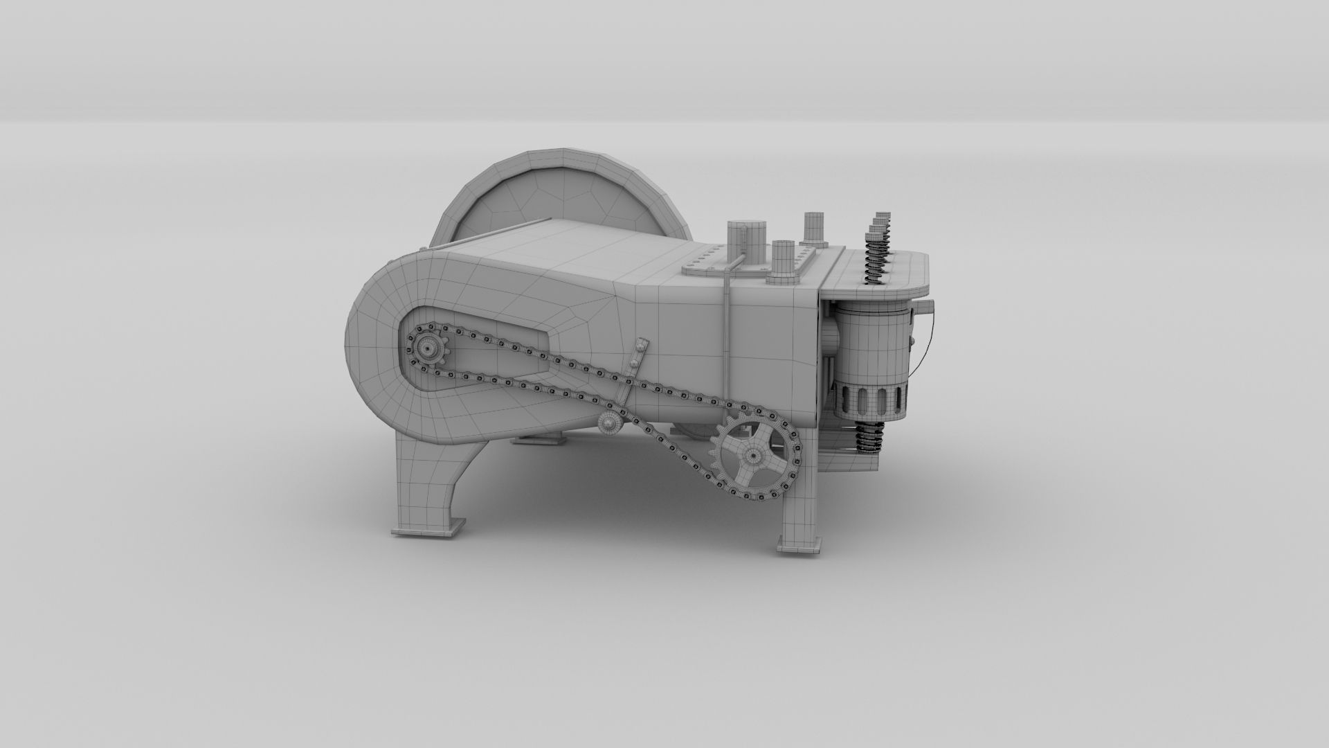 Wright Flyer Engine 3D model_12