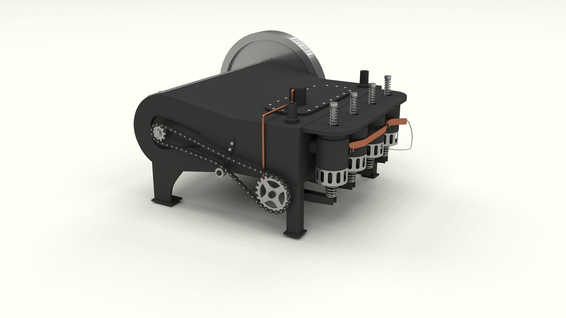 Wright Flyer Engine 3D model_22
