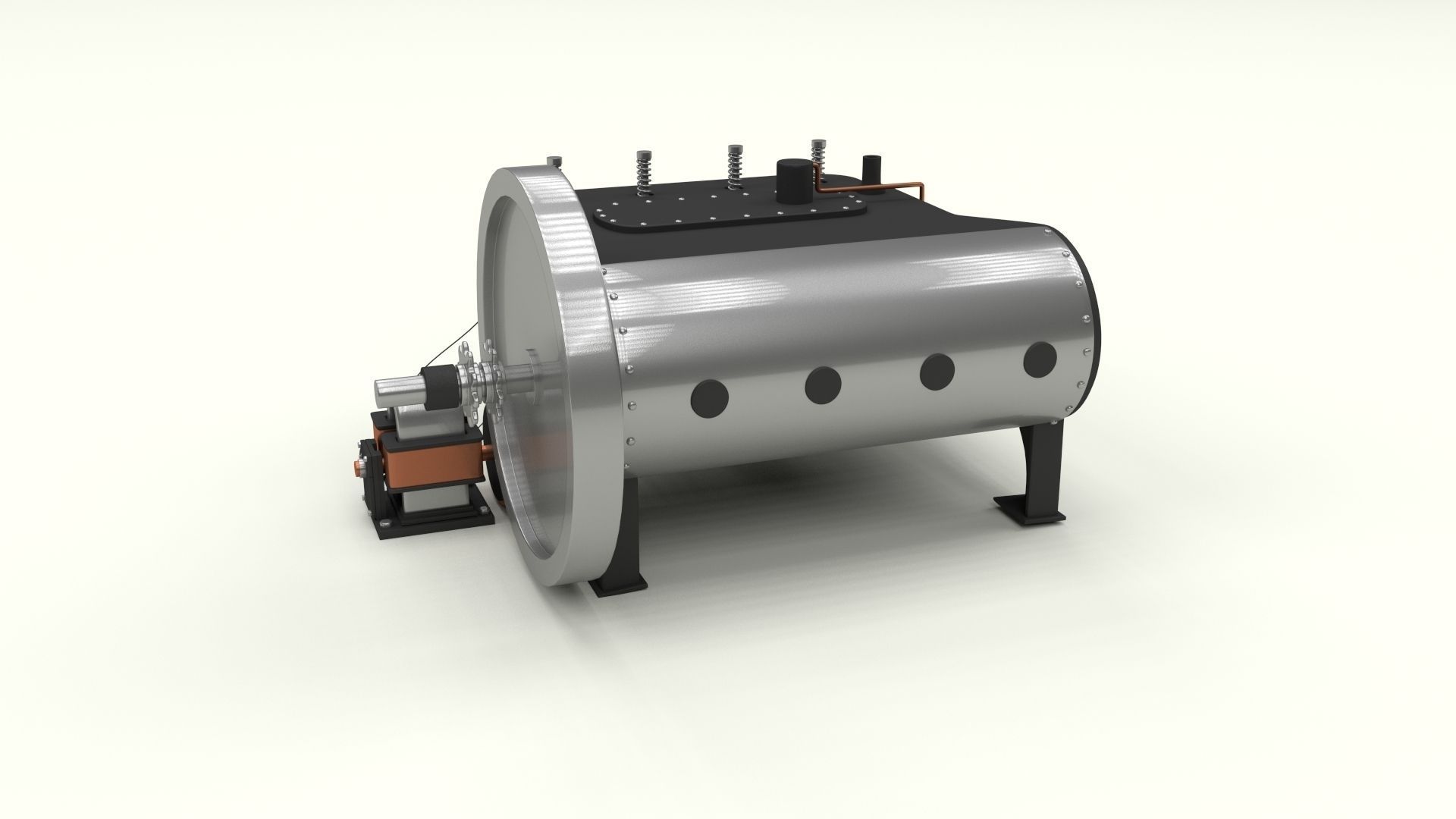 Wright Flyer Engine 3D model_13