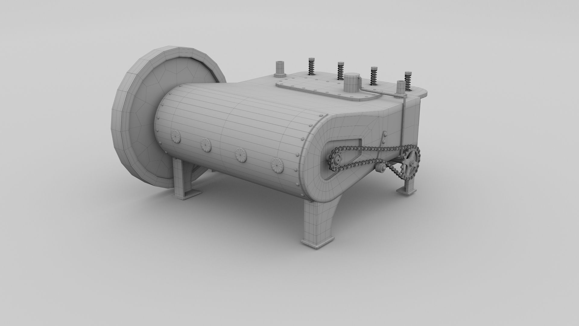 Wright Flyer Engine 3D model_26