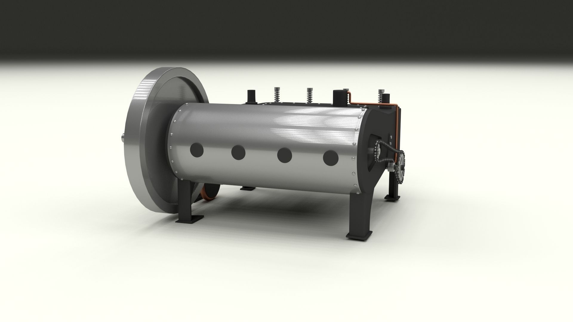 Wright Flyer Engine 3D model_3