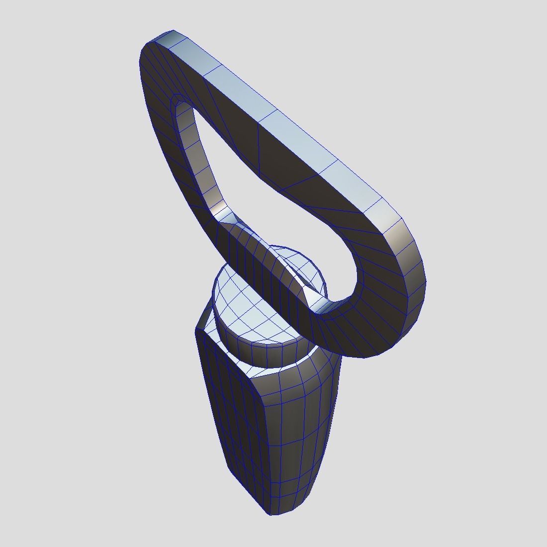 Bottle Opener 2 Low-poly 3D model_7