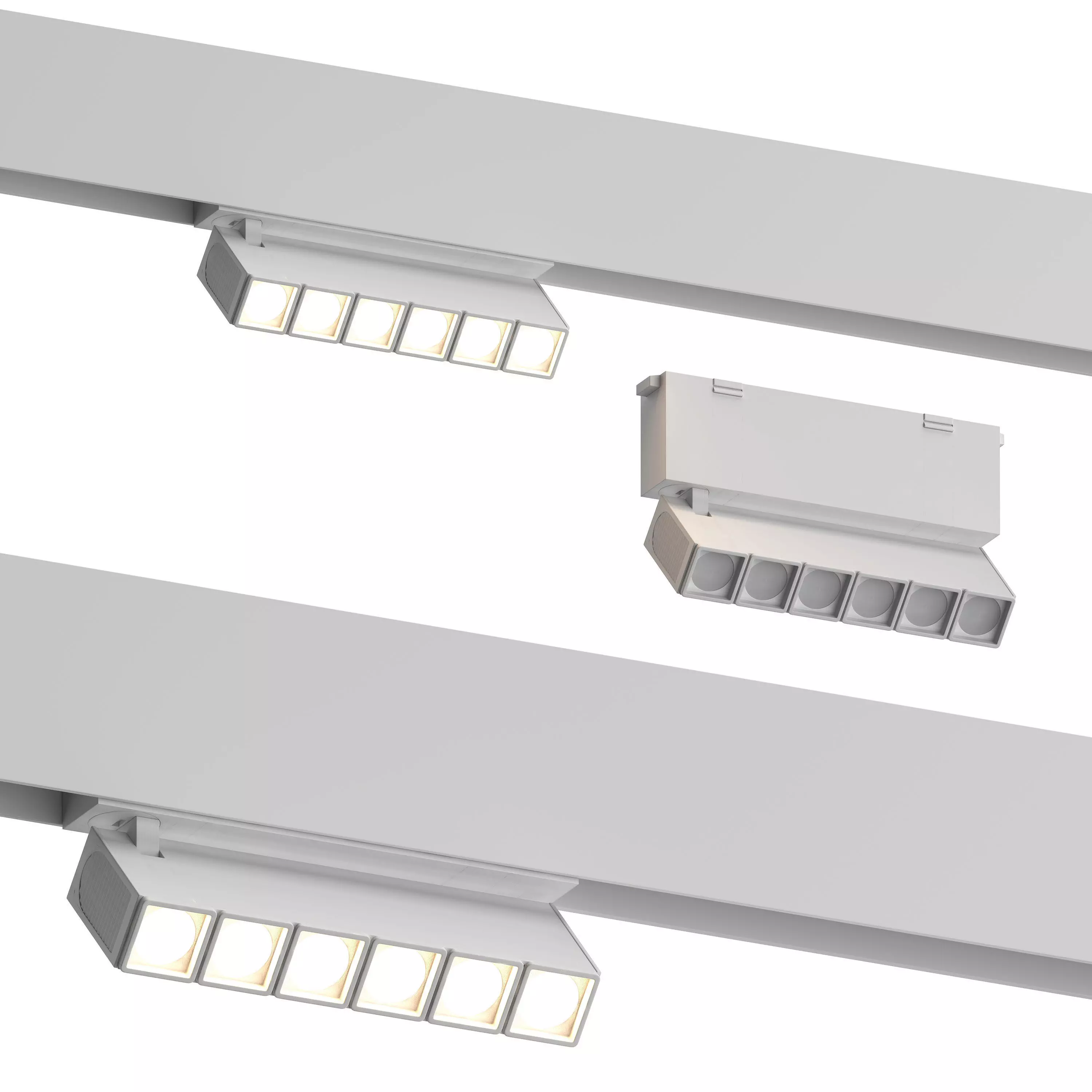 Spot 6 Turn White Track Light by Forstlight 3D model