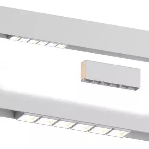 Spot 6 White Track Light by Forstlight