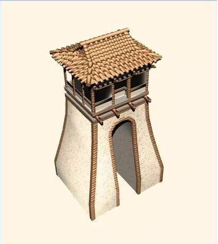 Gate city Free 3D model_0