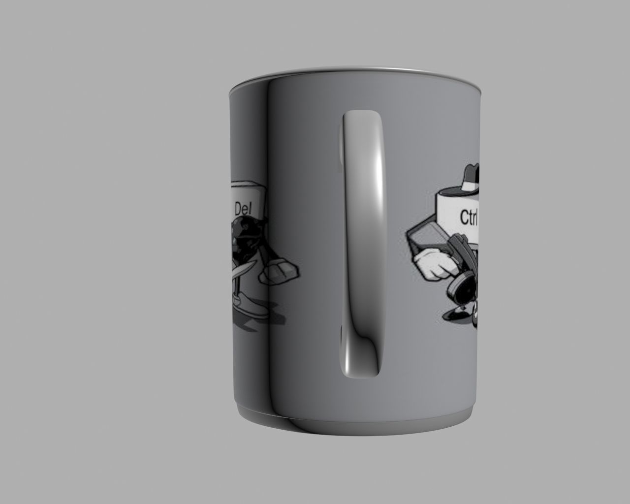 CtrlAltDel tea cup 3D print model_4