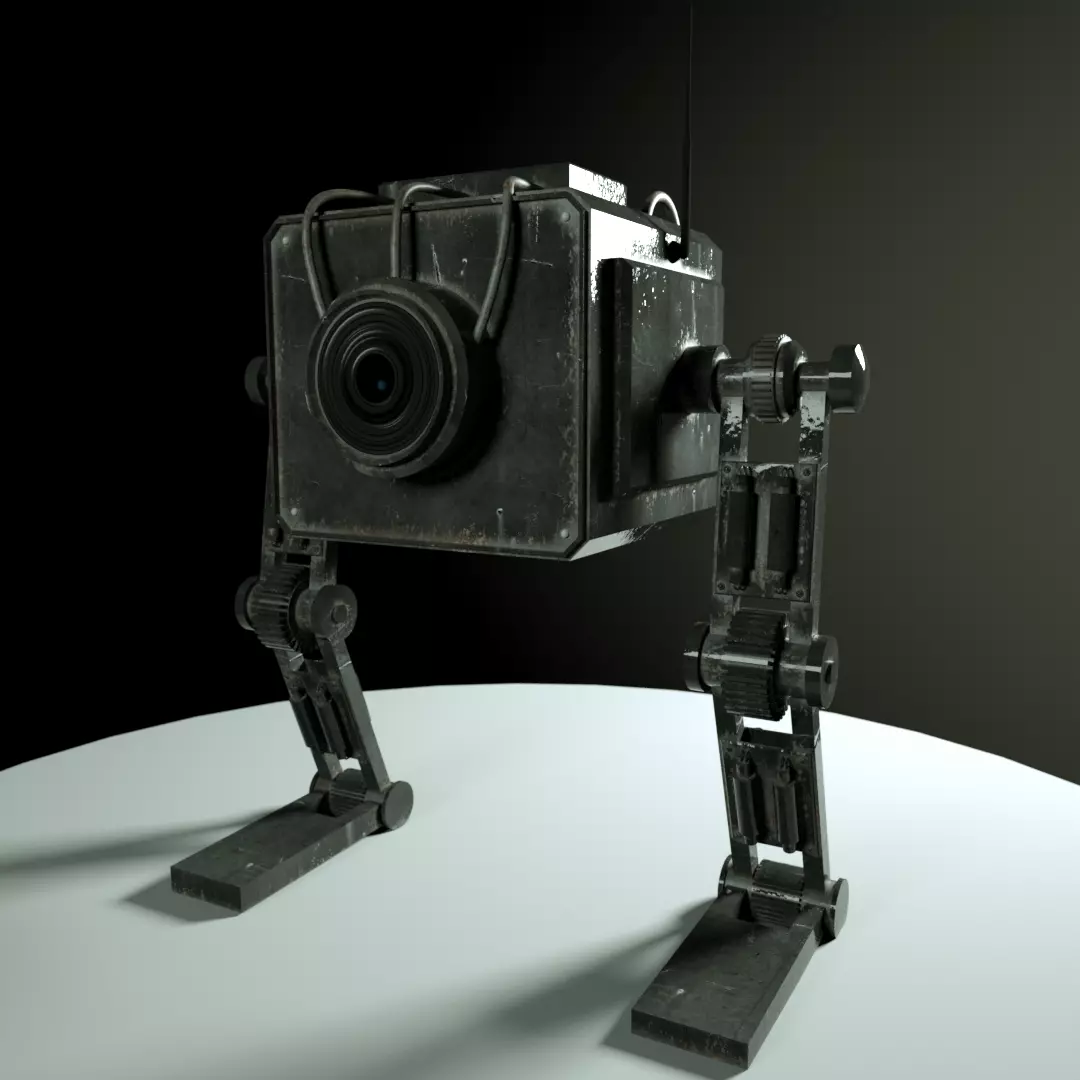 Super realistic Robot Low-poly 3D model
