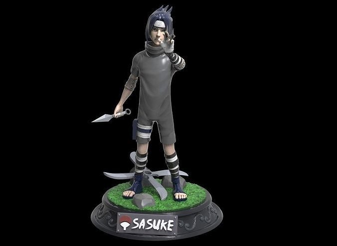 Sasuke figure of naruto 3D print model
