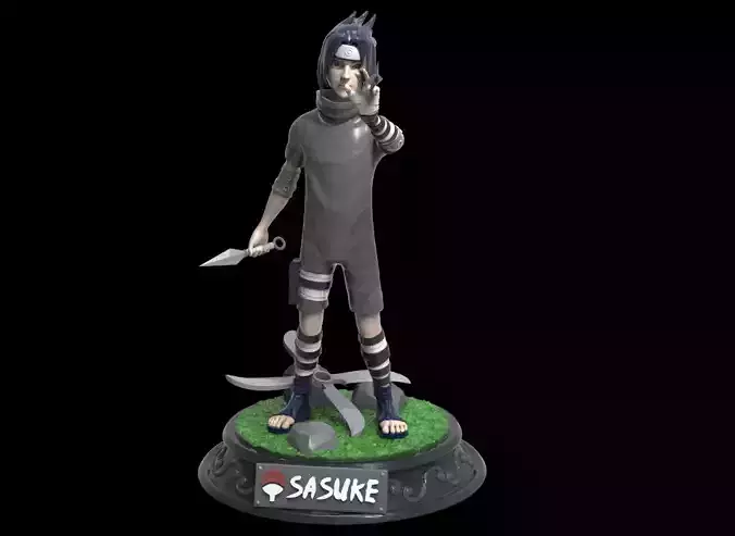 Sasuke figure of naruto 3D print model