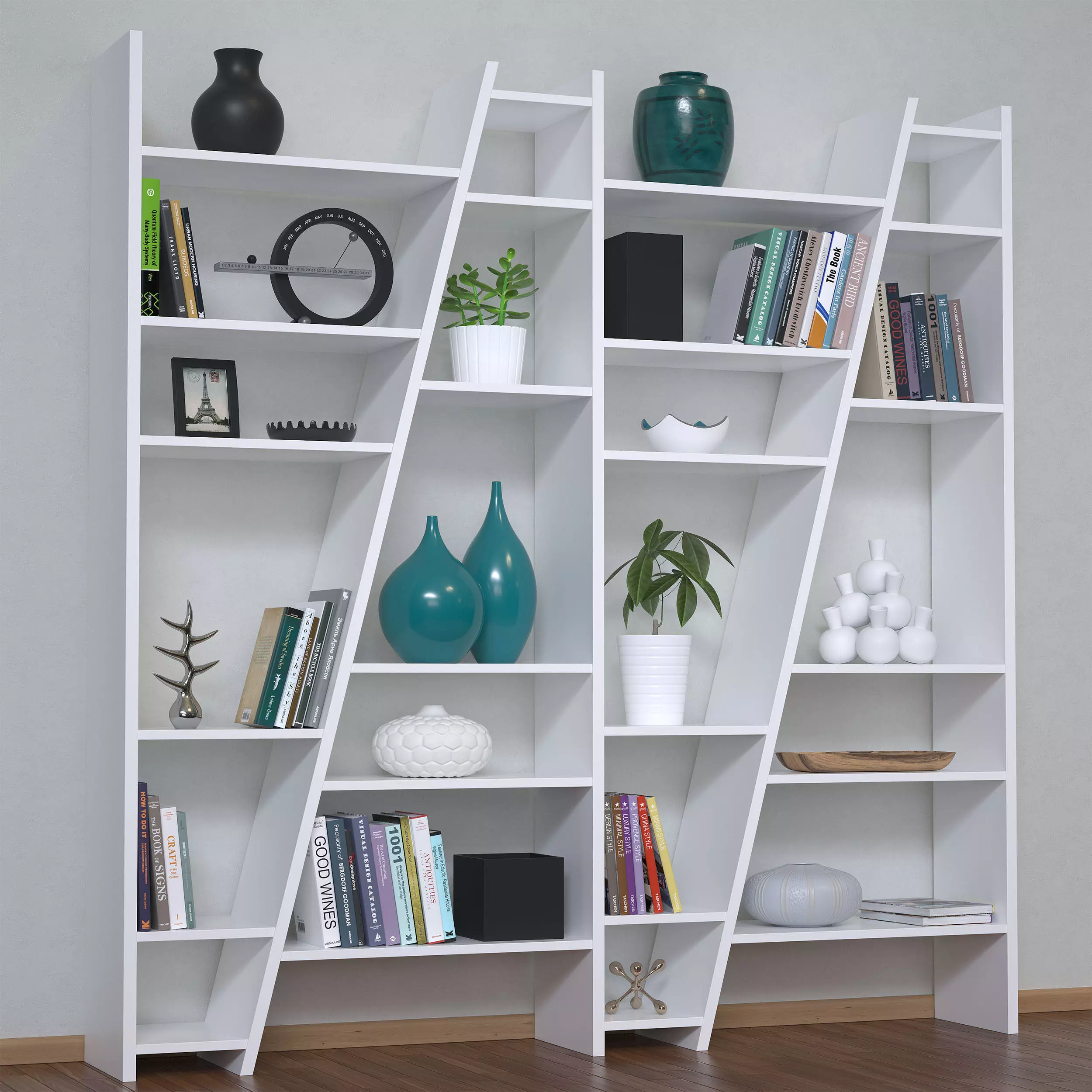 Delta Composition Shelving Unit 3D model_0