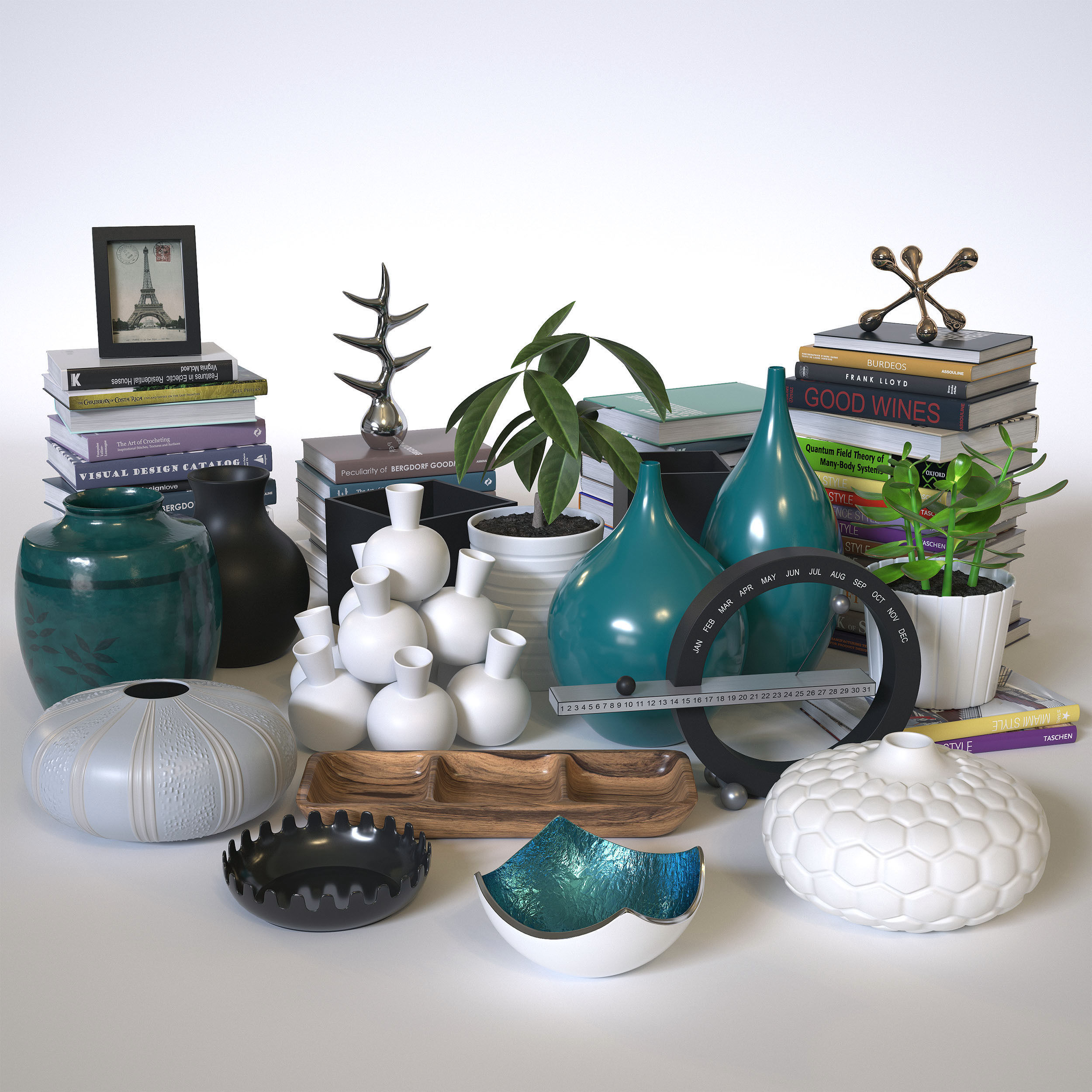 Delta Composition Shelving Unit 3D model_2