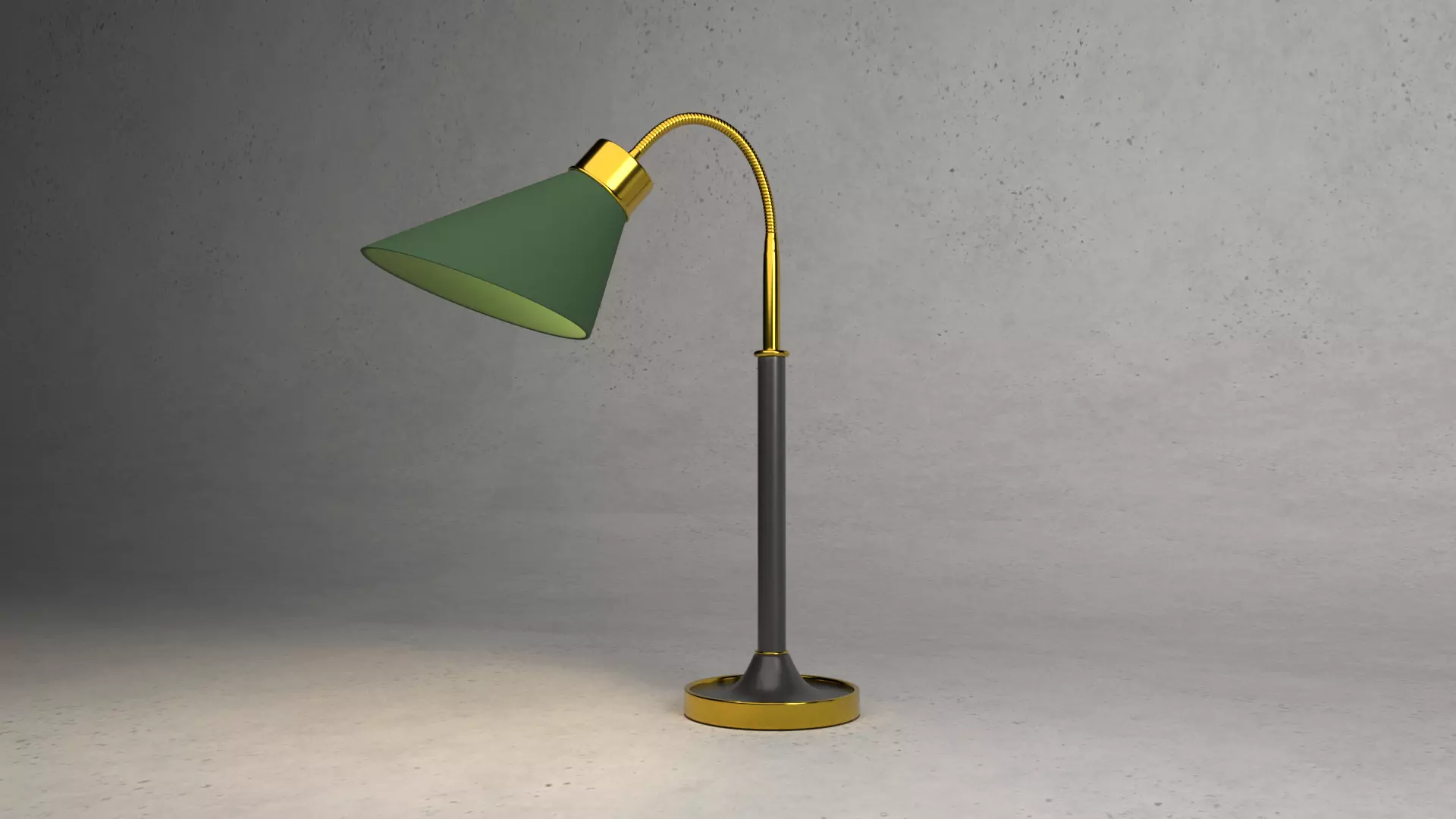 Table lamp Low-poly 3D model_0