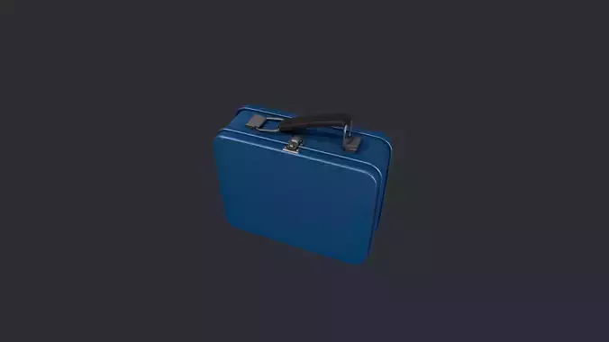 Blue Tin Lunchbox