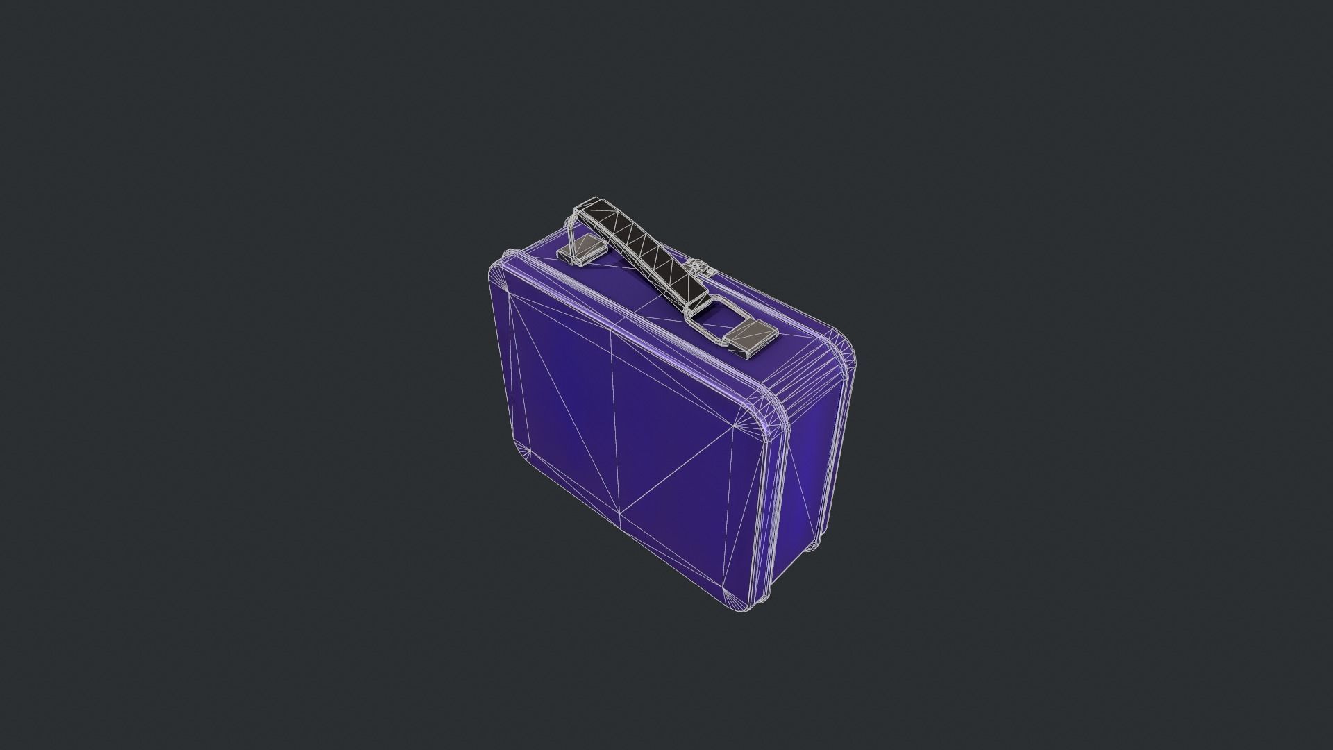 Purple Tin Lunchbox Low-poly 3D model_18