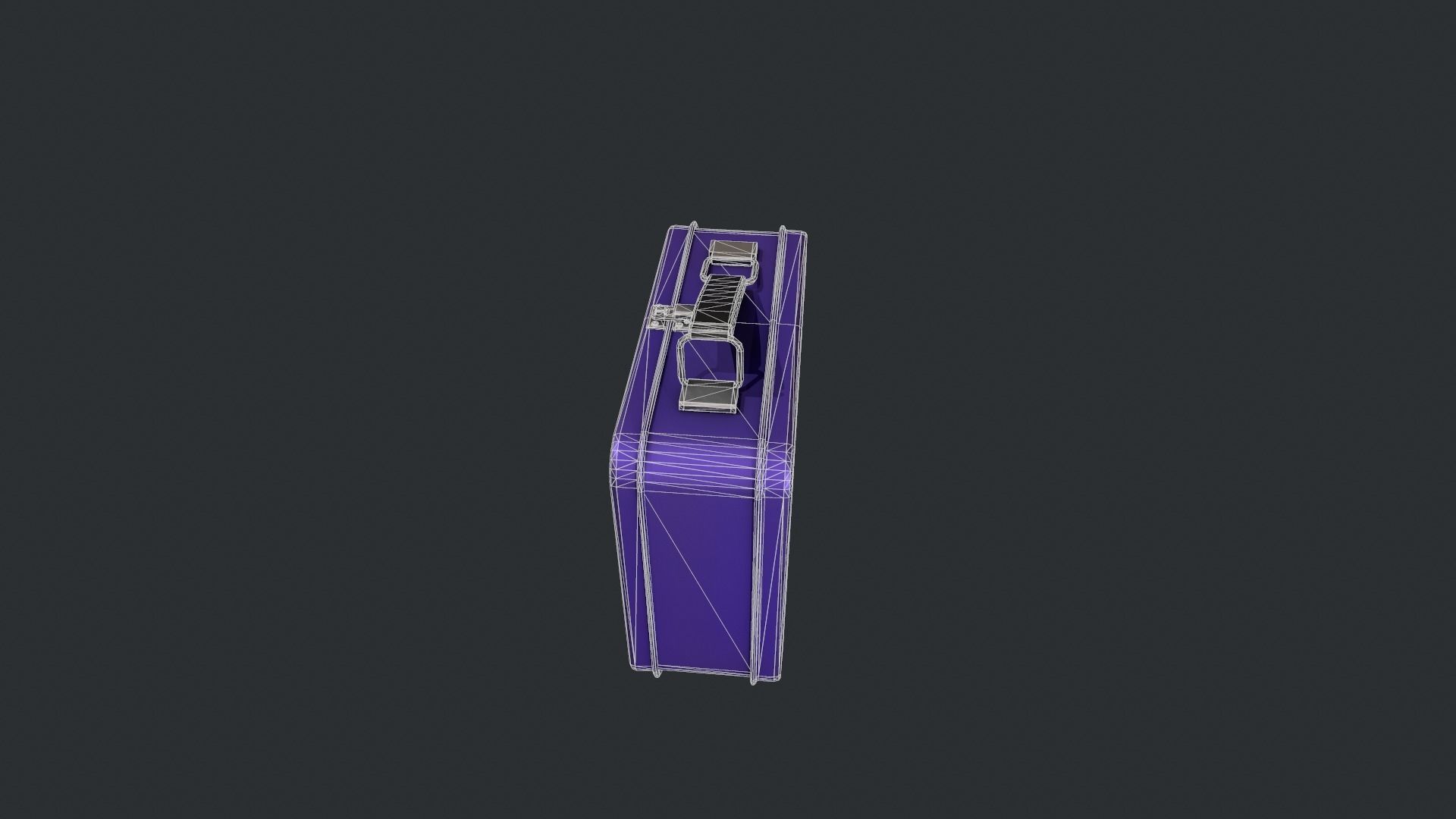 Purple Tin Lunchbox Low-poly 3D model_14