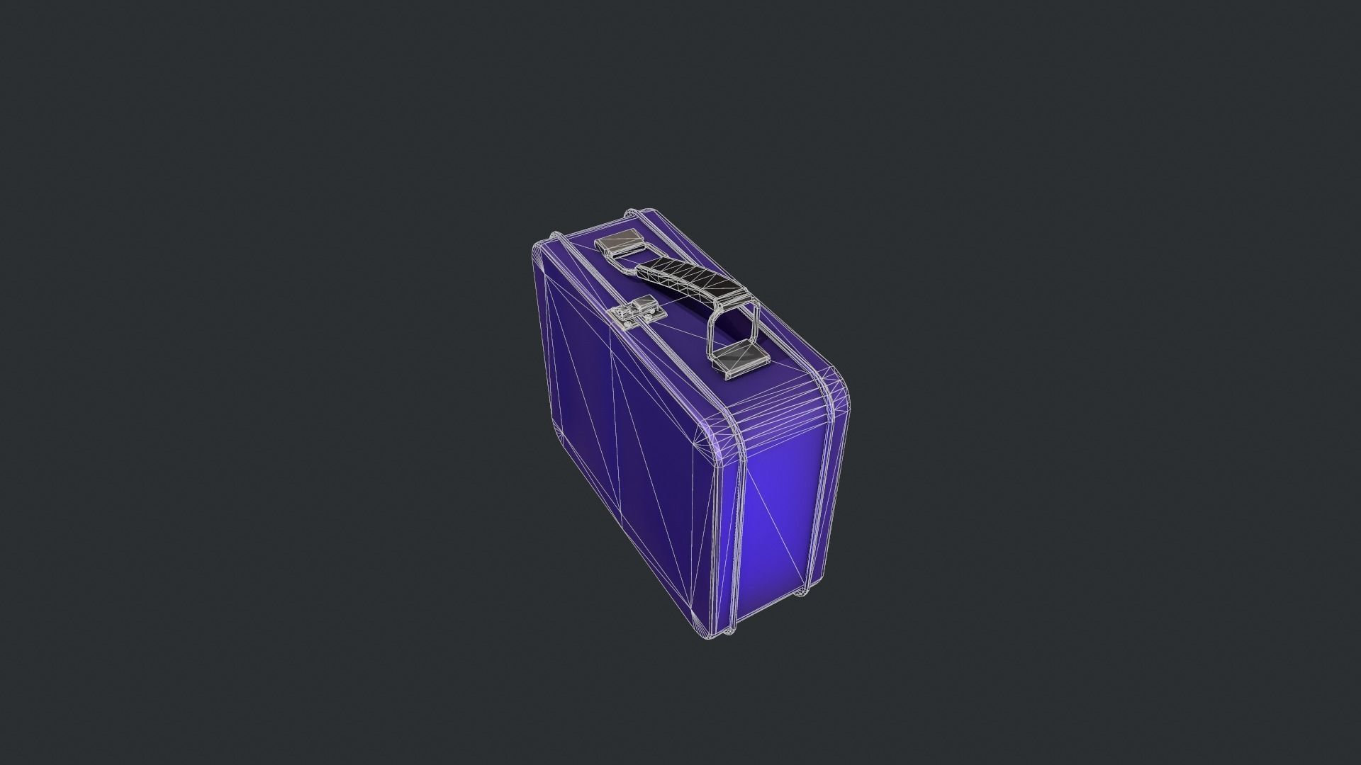 Purple Tin Lunchbox Low-poly 3D model_13