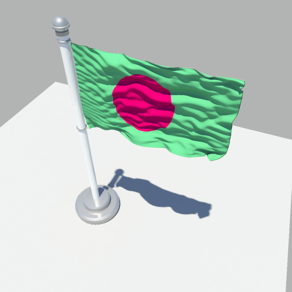 Bangladesh Flag 3D model