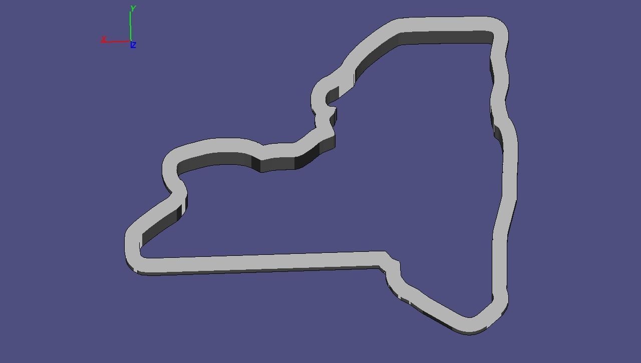 America all 50 States included individual cookie cutter bundle 3D print model_9