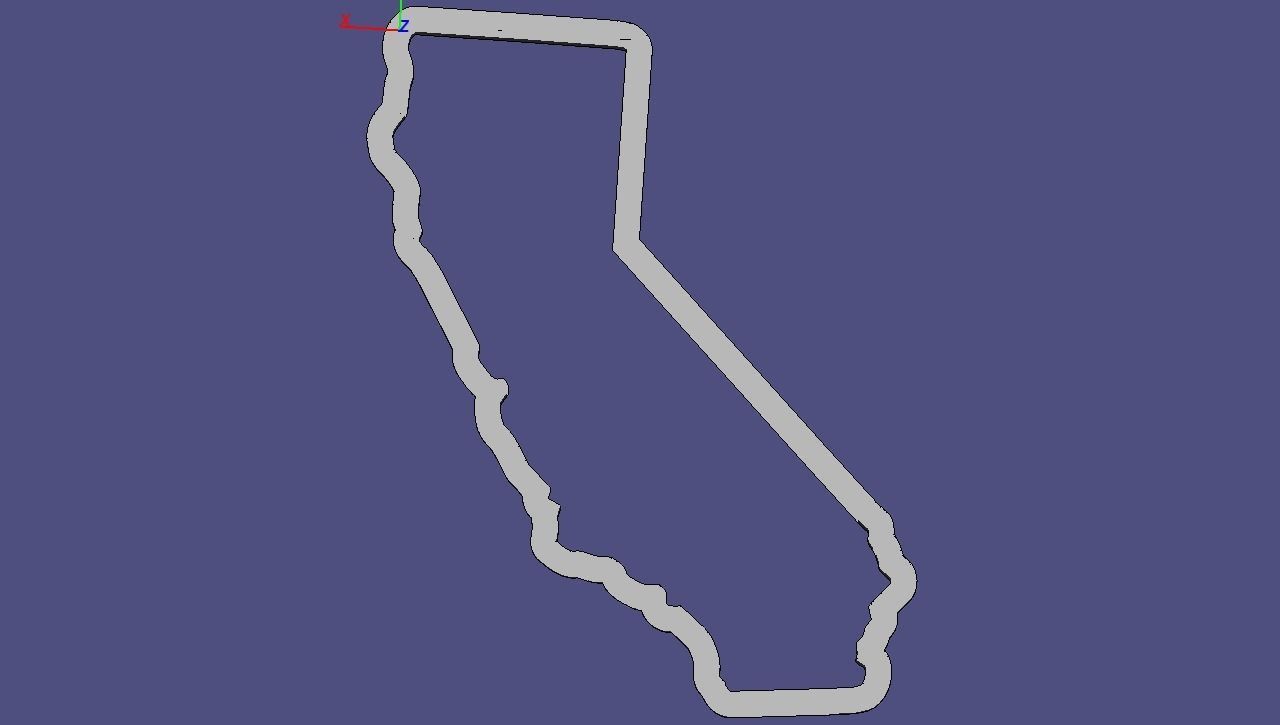 America all 50 States included individual cookie cutter bundle 3D print model_1